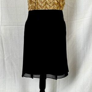 Banana Republic black silk pleated skirt, size 2P ( fits like regular size 2-4)